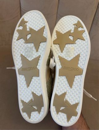 Jimmy Choo Teri Sneakers Champagne Glitter