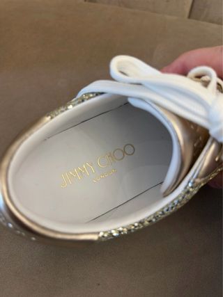 Jimmy Choo Teri Sneakers Champagne Glitter