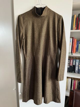 Abito sartoriale donna marrone/verde oliva