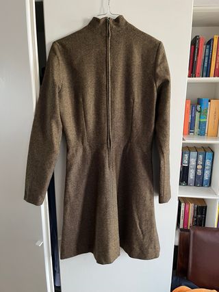 Abito sartoriale donna marrone/verde oliva