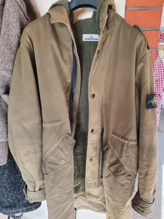 Parka Stone Island Marrone/Verde Oliva