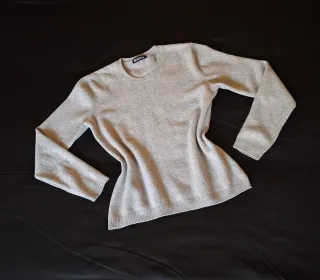 Maglia girocollo 100% lana Mc Keen grigia