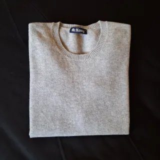 Maglia girocollo 100% lana Mc Keen grigia