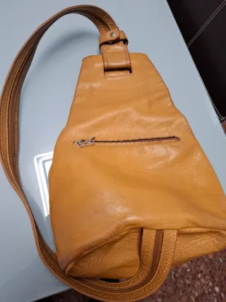 Mochila/Bolso Les Petits Joueurs Beige/Marrón