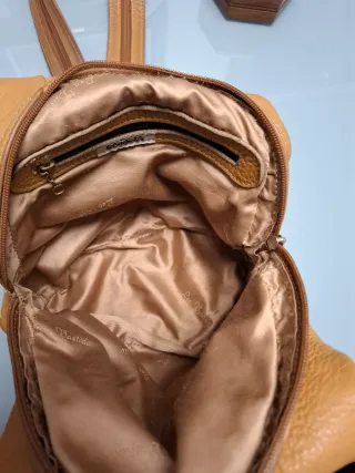 Mochila/Bolso Les Petits Joueurs Beige/Marrón