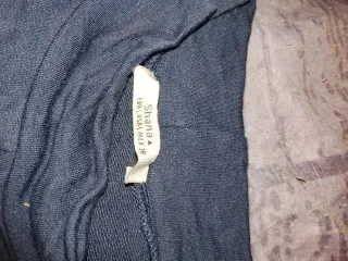 Camisa elástica corta azul Talla M