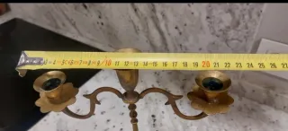 Portavelas candelabro antiguo