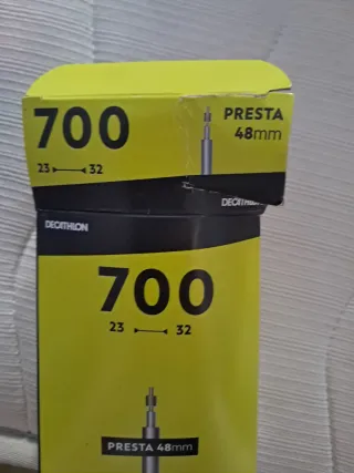 Cámara de bicicleta 700x23-32 Presta 48mm