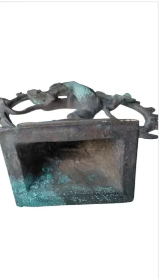 Estatua Shiva Nataraja Bronce Hindú Antigua