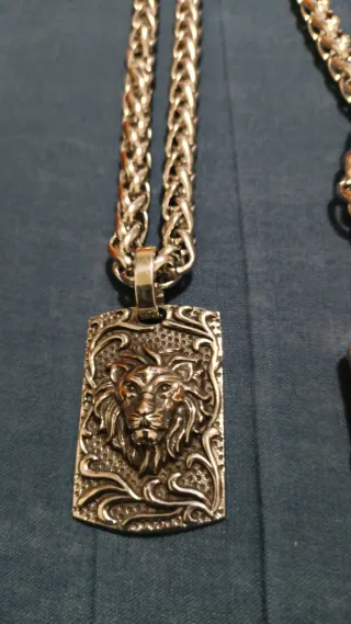 Anillo Acero Titanio Cabeza León