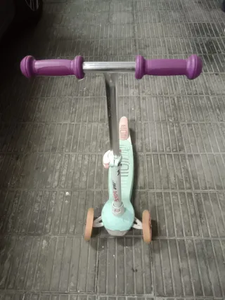 Patinete infantil 3 ruedas luces