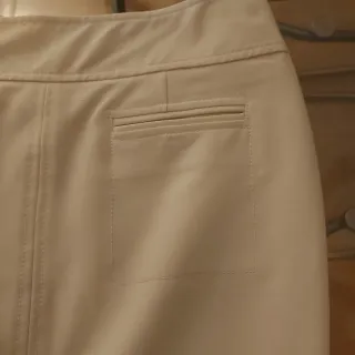 Gonna longuette beige