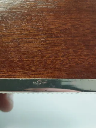 Antiguo joyero de alpaca