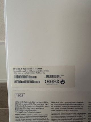 iPad Mini 16GB WiFi Negro/Plateado