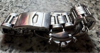 Reloj Lotus Cronógrafo Plata y Blanco