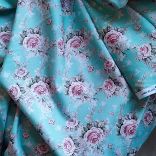 Tela Mar de Seda Huertana/fallera Flores