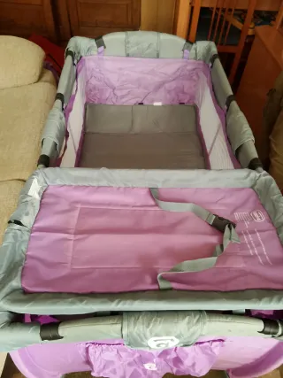 Cuna de viaje Asalvo Baby morada