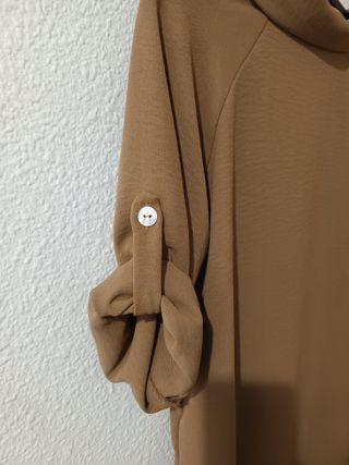 Camisa Oversize Mujer Marrón