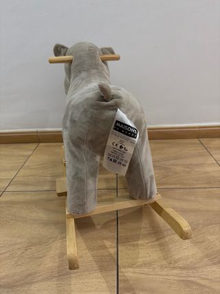 Caballito balancín para bebés gris