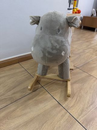 Caballito balancín para bebés gris