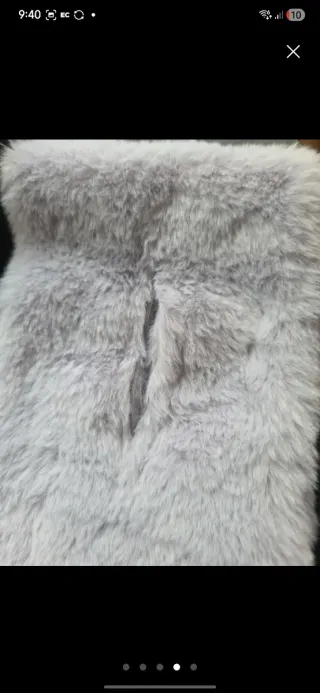 Bufanda Peluche Suave para Niño/a con Osito – Gris