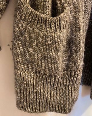 Cardigan Zara Gris Talla Única