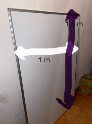 Pizarra blanca 100x150cm- NUEVA