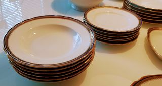 Richard Ginori servizio tavola '50 oro bianco