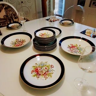 Limoges - Servizio Dolce Porcellana Fiori