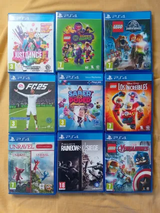 Pack 9 Juegos PS4
