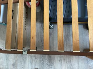 Materasso a molle + sommiere a slats in legno