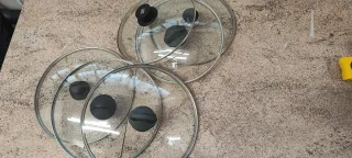 Coperchi per pentole in vetro e gomma