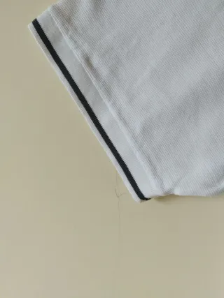 Polo Adidas vintage 2003 blanco XL retro Y2K