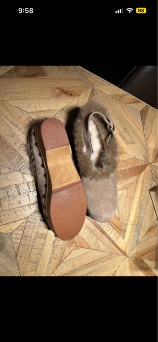 Zuecos Mou Beige Talla 38