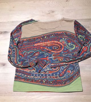 Camiseta JAVALOY manga larga estampado paisley