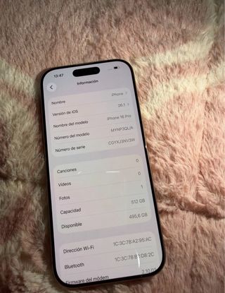 iPhone16 Pro 512GB FACTURA