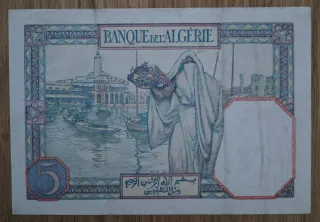 Billete 5 Francos Argelia 1941