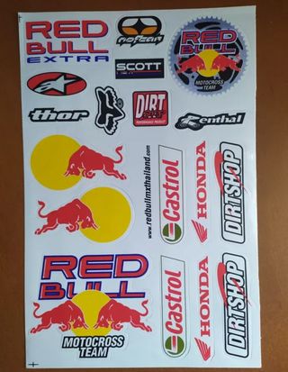 Pegatinas Moto Red Bull, Thor, Scott, Honda