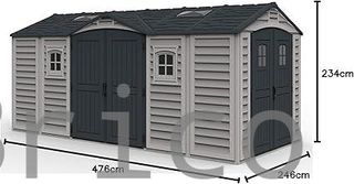 Caseta PVC Apex Pro Plus 246x476x234 cm - Duramax