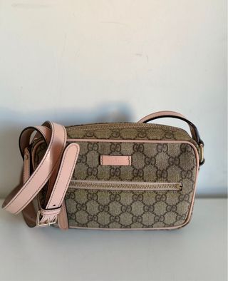 Borsa Gucci GG Supreme Camera Bag Rosa