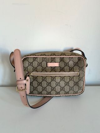 Borsa Gucci GG Supreme Camera Bag Rosa