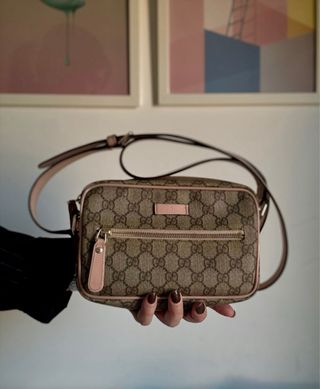 Borsa Gucci GG Supreme Camera Bag Rosa