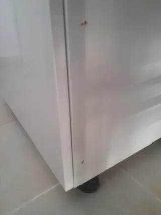 Vetrina Besta Ikea in Cristallo e Legno Bianco