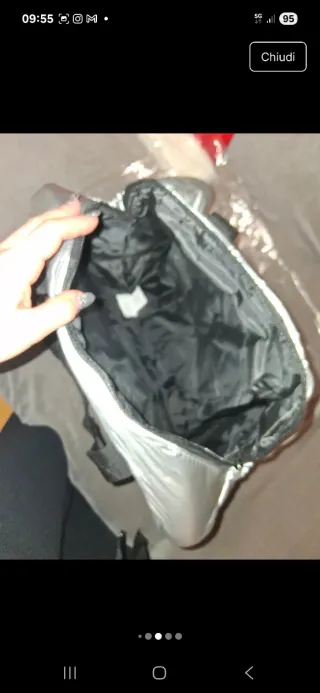 Borsone Philipp Plein Argento Nuovo