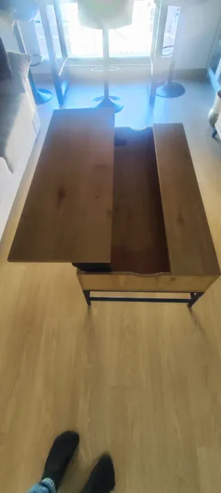 Mesa de centro madera y metal