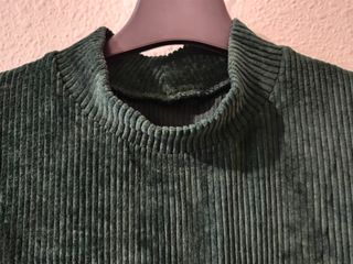 Camiseta manga corta verde mujer