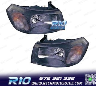 FAROS PARA FORD TRANSIT 00-06 FONDO NEGRO