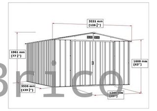 Caseta Metálica Eco Alcoy 353x322x196 cm - Duramax