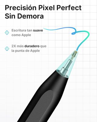 2025 Lápiz Táctil para iPad, Metapen A8 Negro - Pr