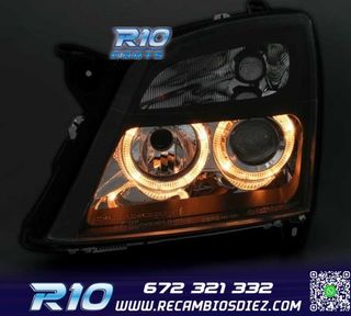 FAROS OPEL VECTRA C 02-05 SIGNUM 03-05 OJOS ANGEL FONDO NEGR